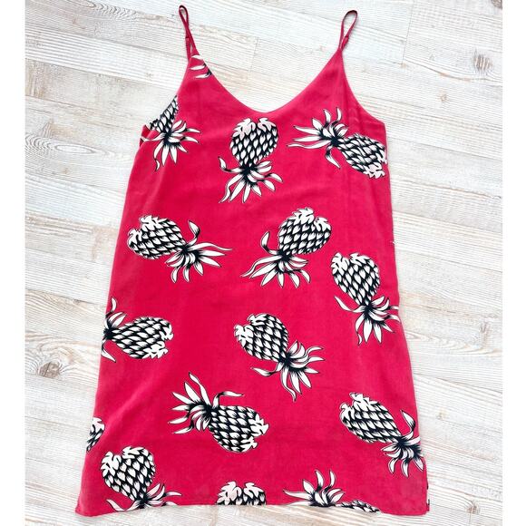 Rails‎ Brianna 100% Silk Mini Slip Dress | Pink Pineapple XS - Picture 1 of 9